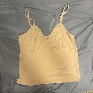 🤎5/$25 Peach tank crop top